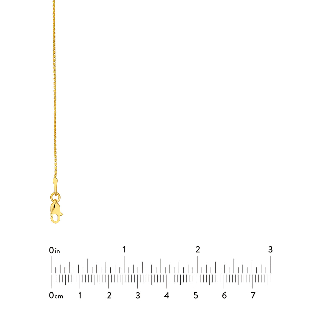 0.85mm D/C Round Wheat Chain with Lobster Lock