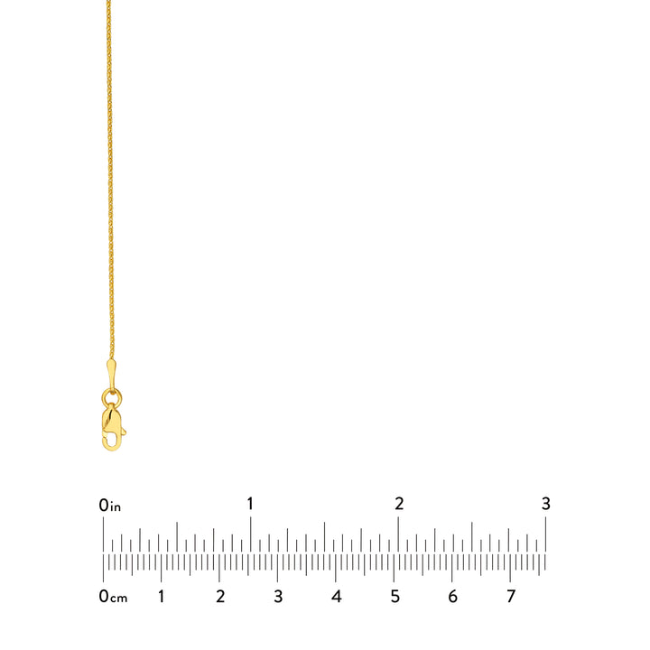 0.85mm D/C Round Wheat Chain with Lobster Lock