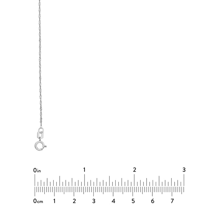1mm Singapore Chain with Spring Ring
