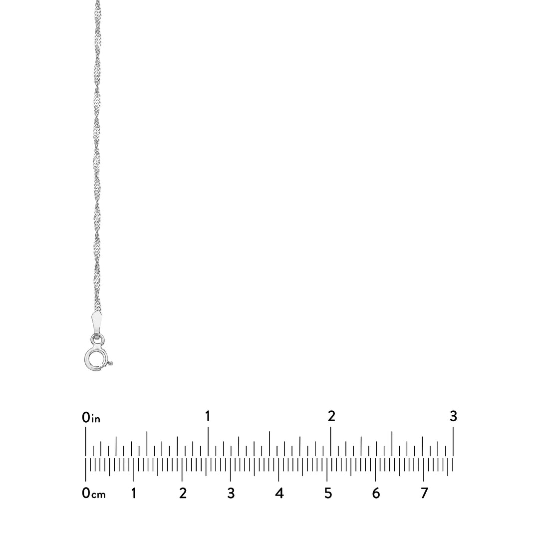 1.4mm Singapore Chain with Spring Ring