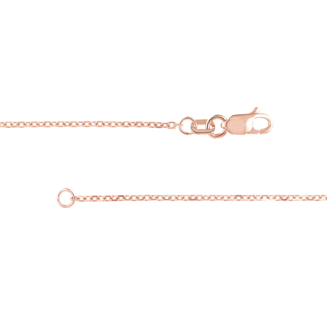 1.25mm D/C Cable Chain with Lobster Lock