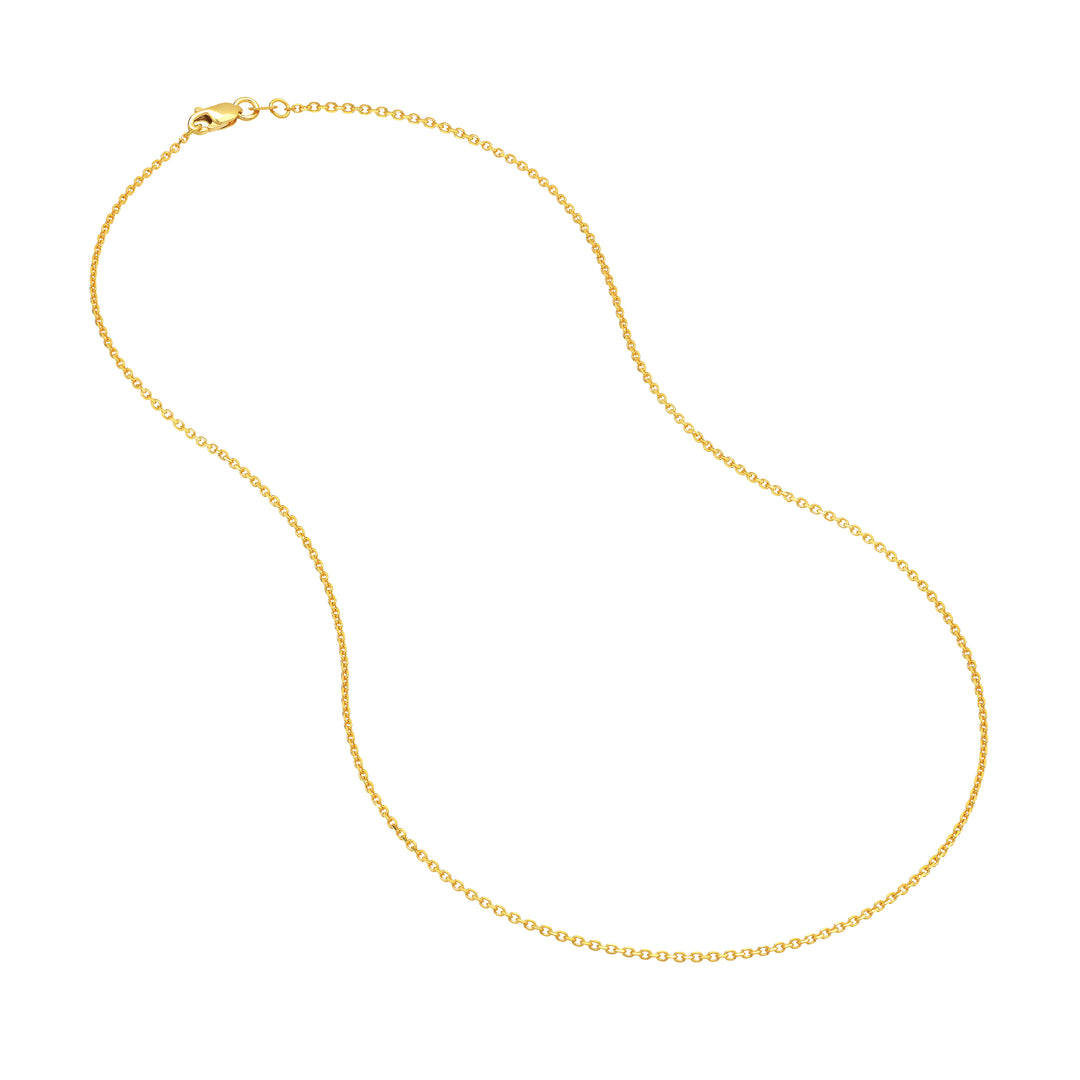 1.25mm D/C Cable Chain with Lobster Lock