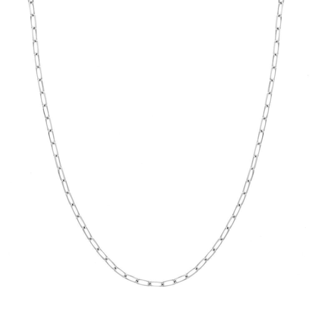 4mm Paper Clip Chain with Lobster Lock
