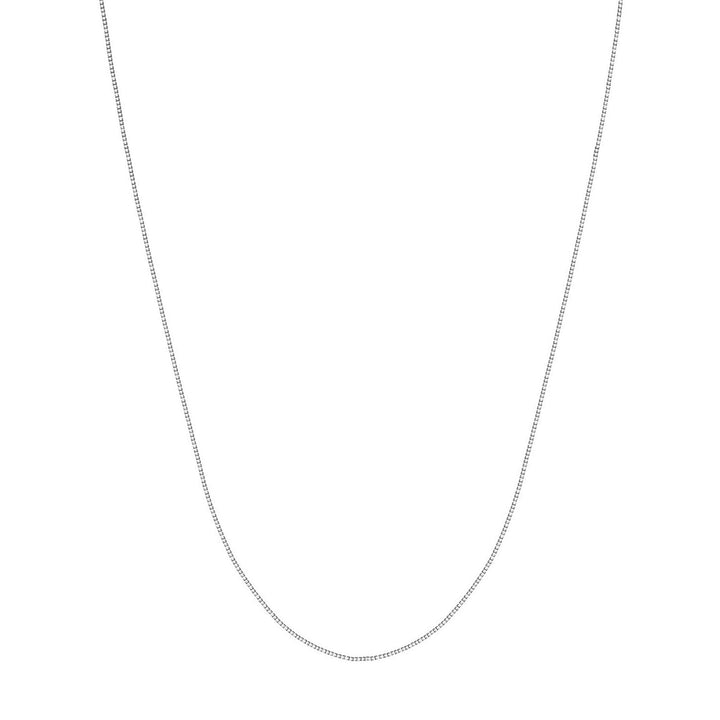 0.55mm Box Chain with Lobster Lock and Quality Tag