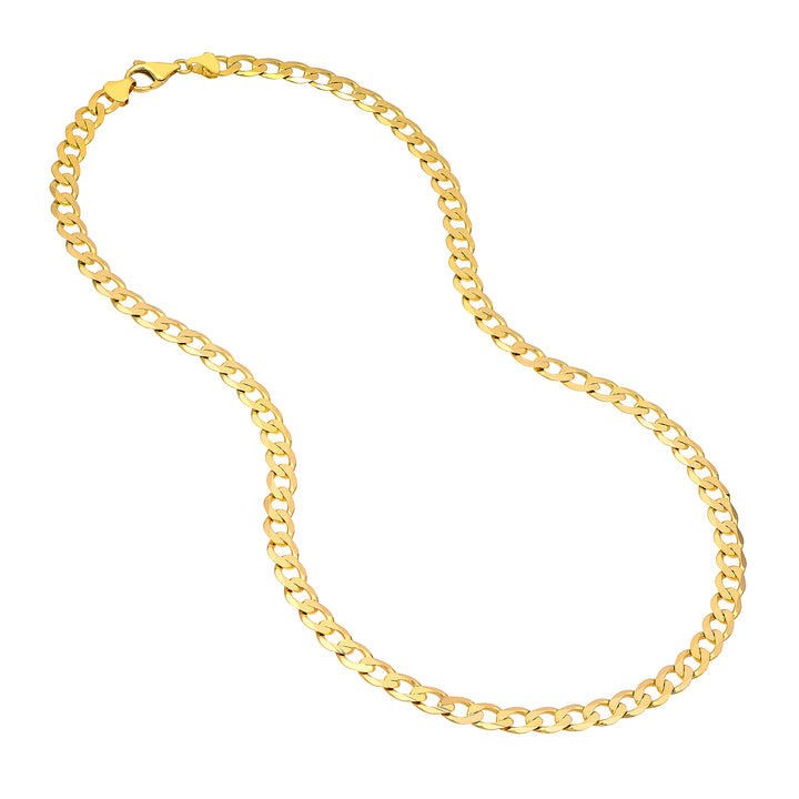 7.2mm Light Open Curb Chain with Lobster Lock