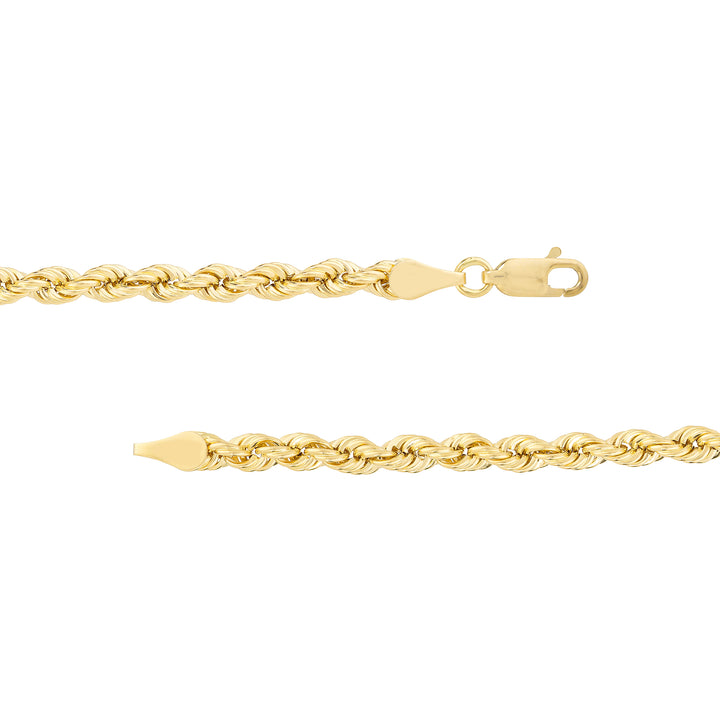 4mm Light Rope Chain with Lobster Lock