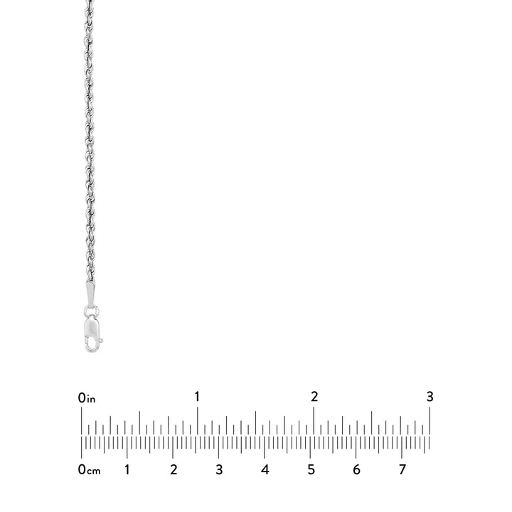 2mm Light Rope Chain with Lobster Lock