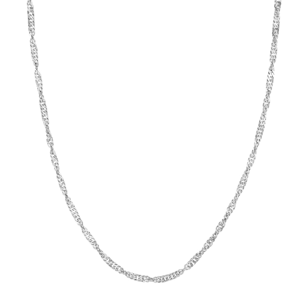 Sterling Silver 3.1mm Singapore Chain