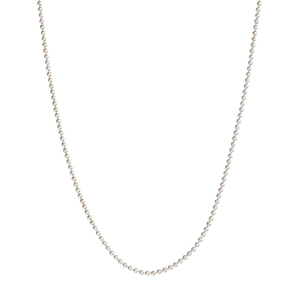 Sterling Silver 1mm Bead Chain