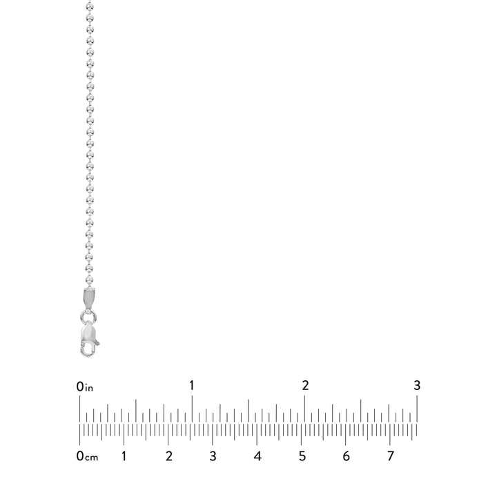 Sterling Silver 2mm Bead Chain