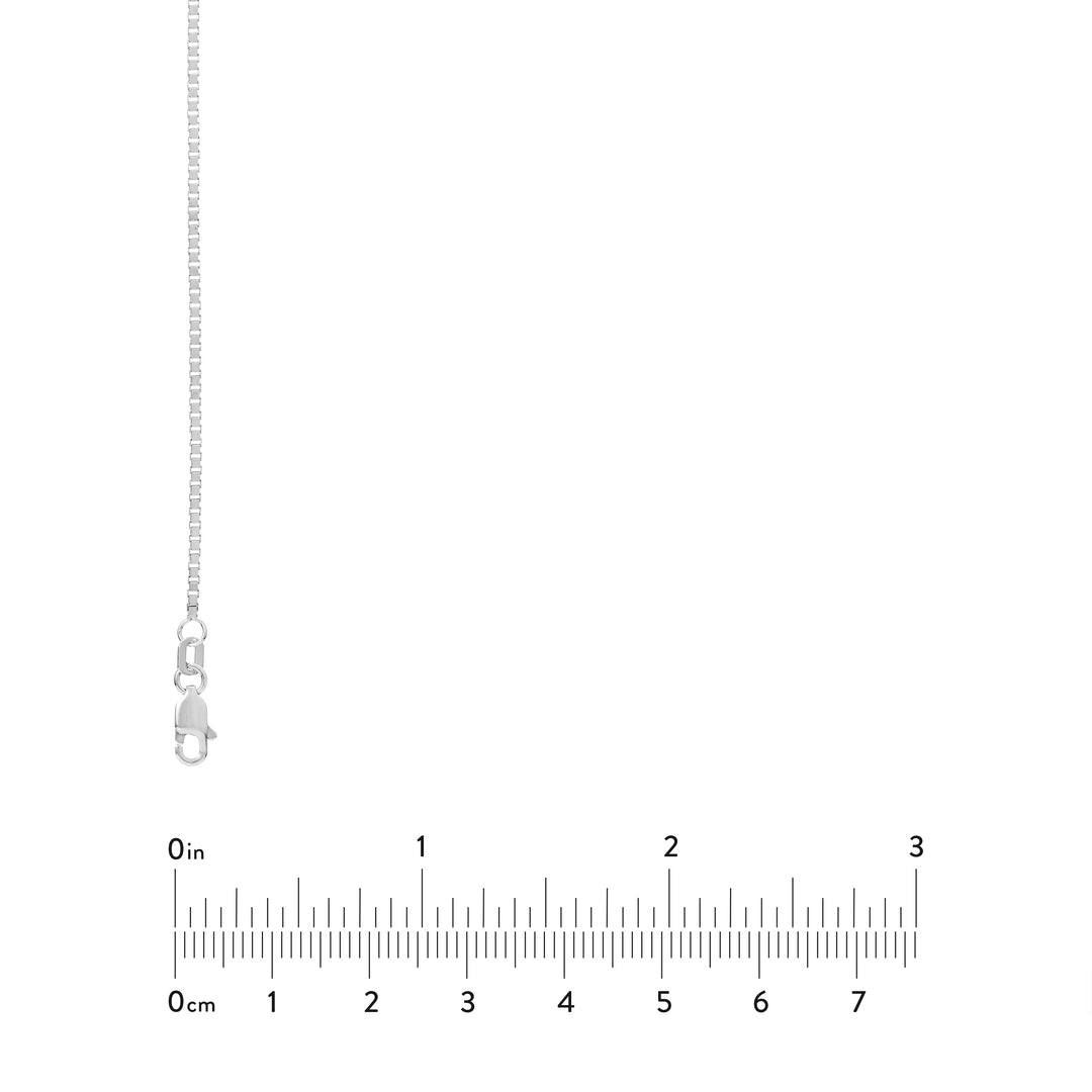 Sterling Silver 1.2mm Box Chain with Lobster Lock