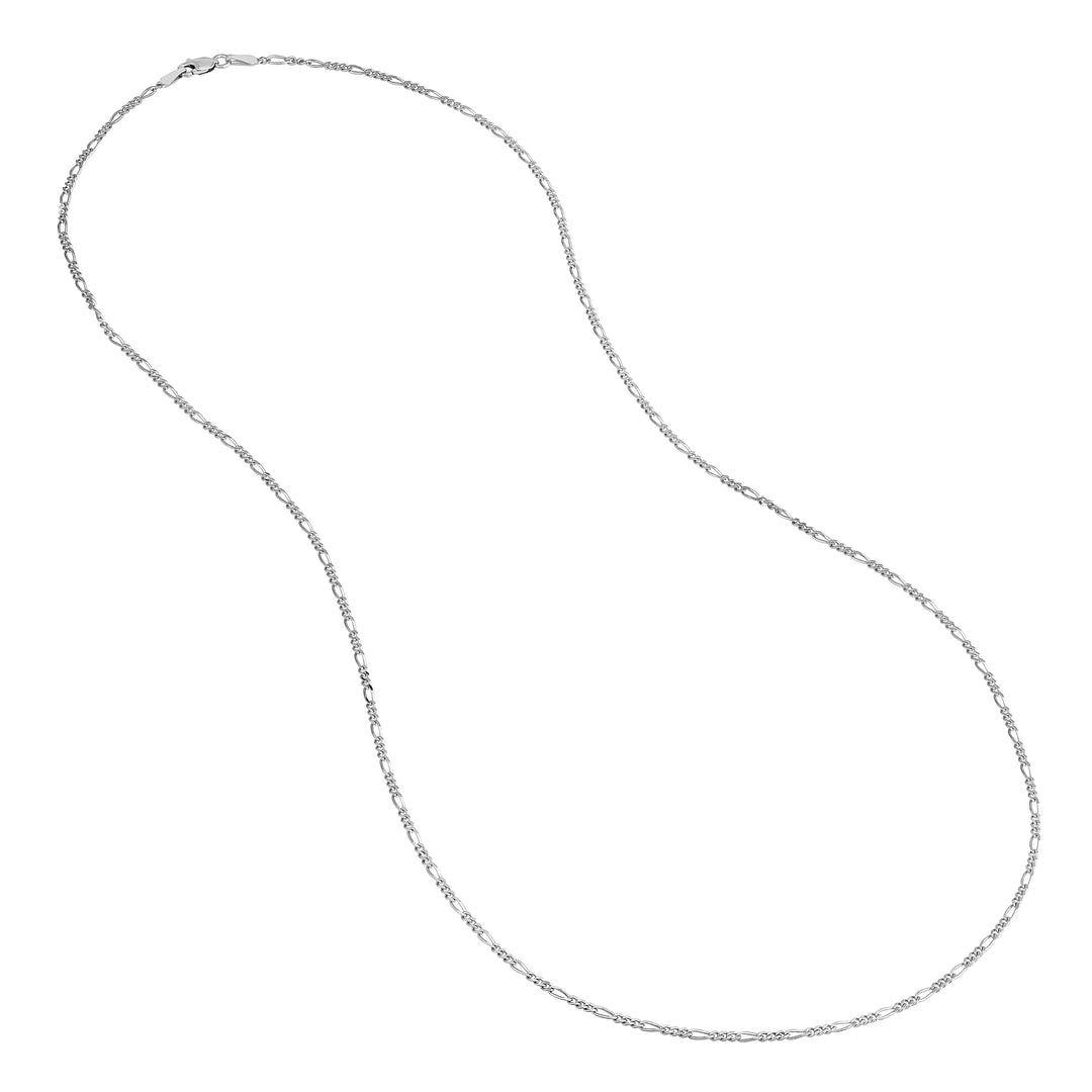 Sterling Silver 1.9mm Figaro Chain with Lobster Lock