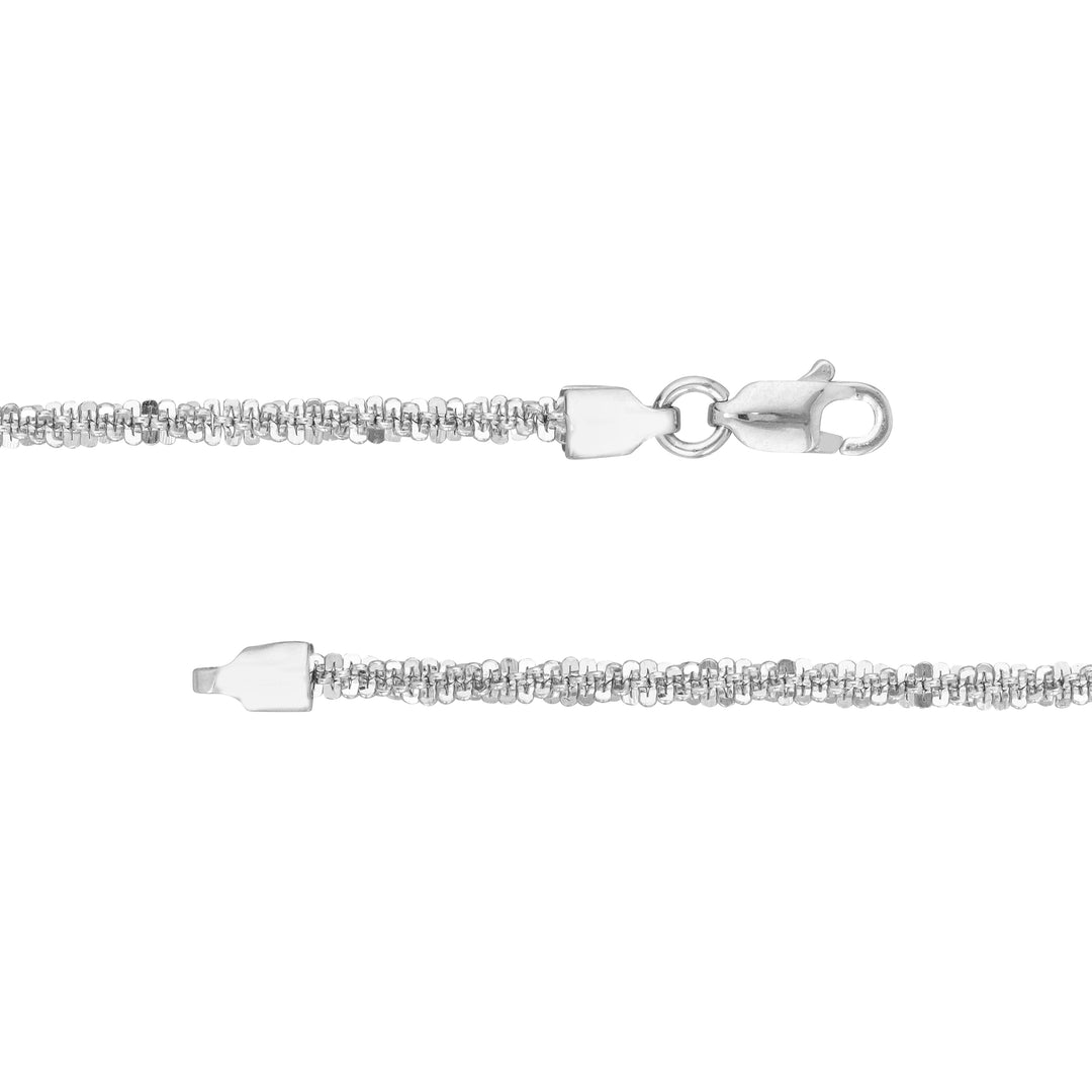 Sterling Silver 2.25mm Sparkle Chain with Lobster Lock