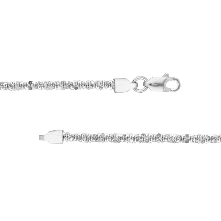 Sterling Silver 2.25mm Sparkle Chain with Lobster Lock