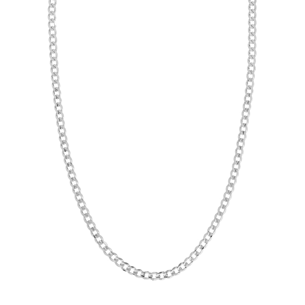 Sterling Silver 5.2mm Light Curb Chain with Lobster Lock