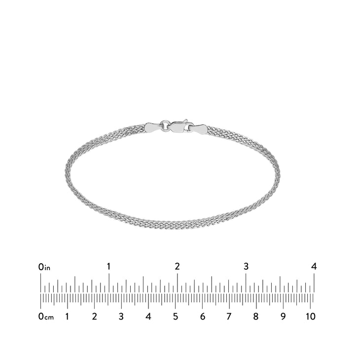 2 Row Hollow Wheat Chain Bracelet