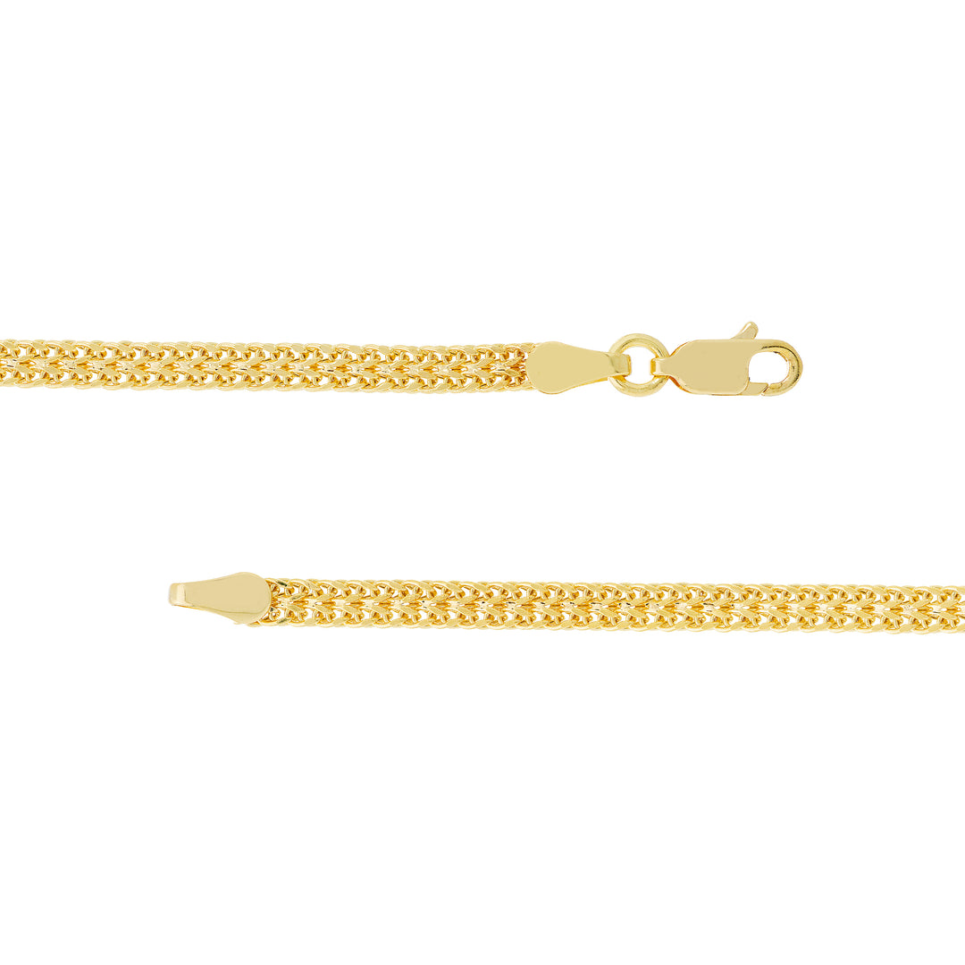 2 Row Hollow Wheat Chain Bracelet