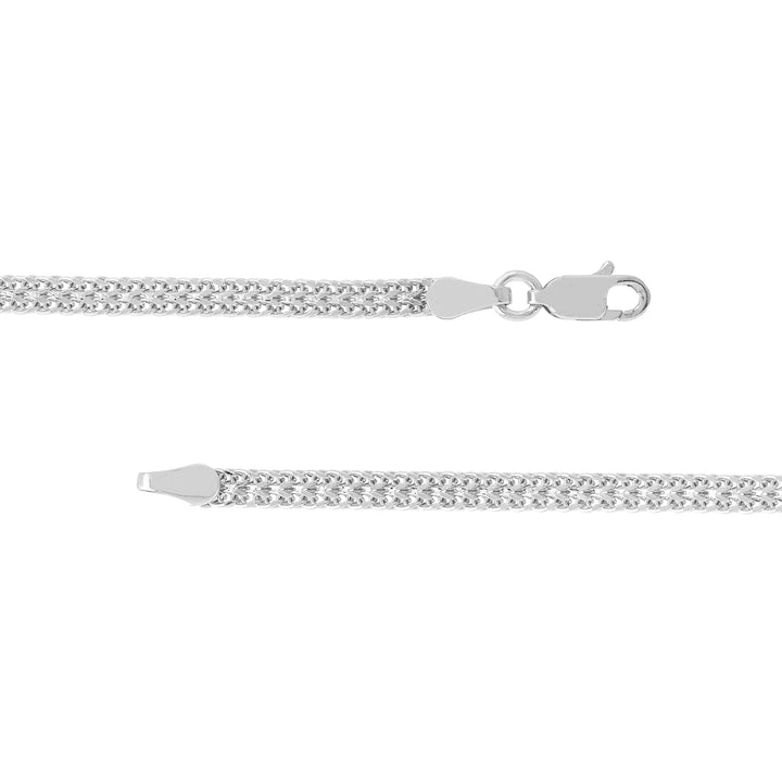 2 Row Hollow Wheat Chain Bracelet