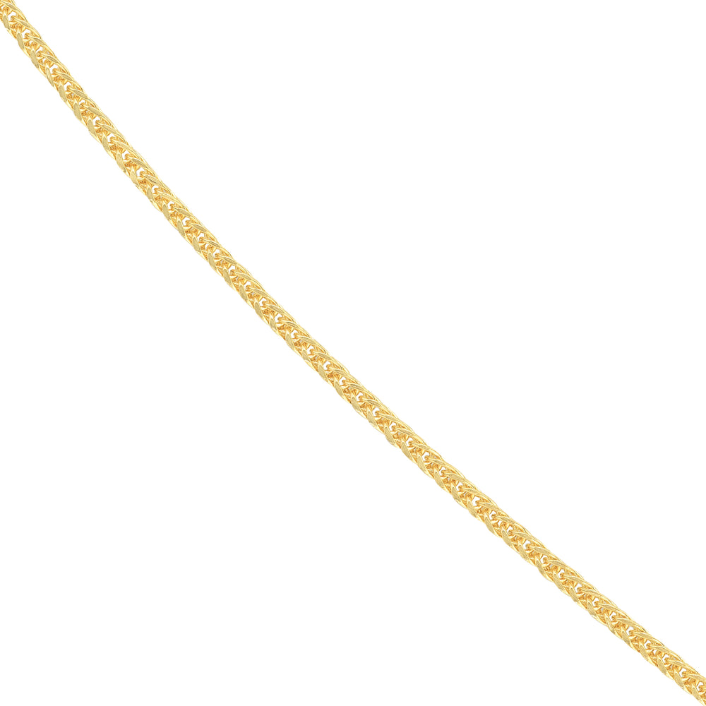 1.50mm Square Wheat Chain with Spring Ring