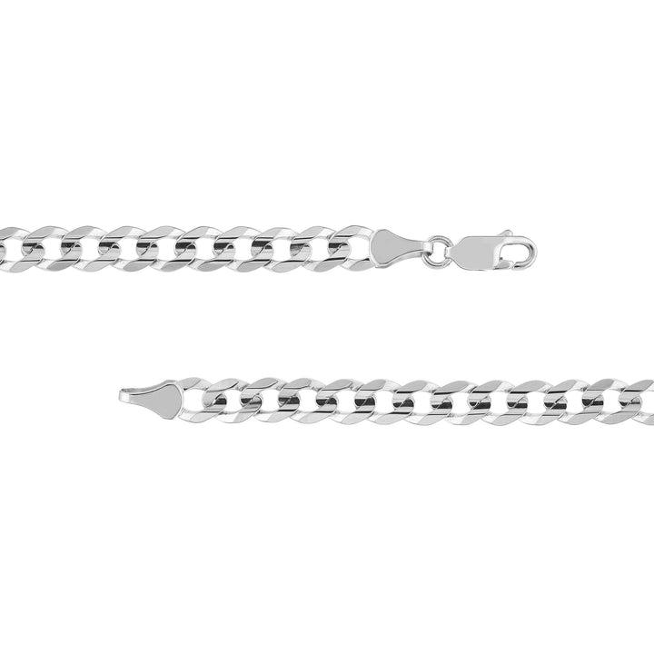 5.7mm Concave Cuban Curb Chain with Lobster End Caps