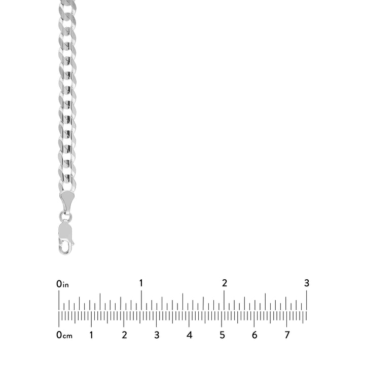 5.7mm Concave Cuban Curb Chain with Lobster End Caps