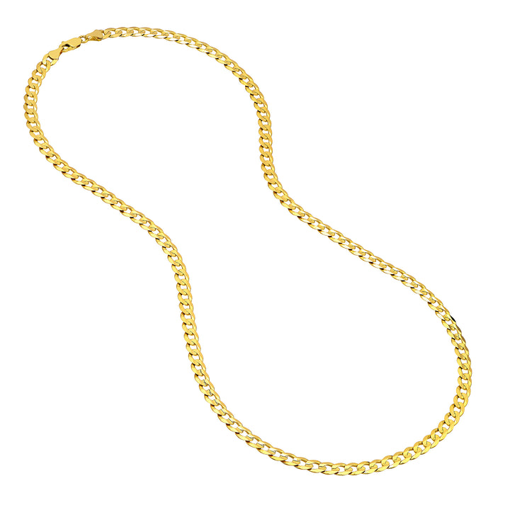 5.7mm Concave Cuban Curb Chain with Lobster End Caps