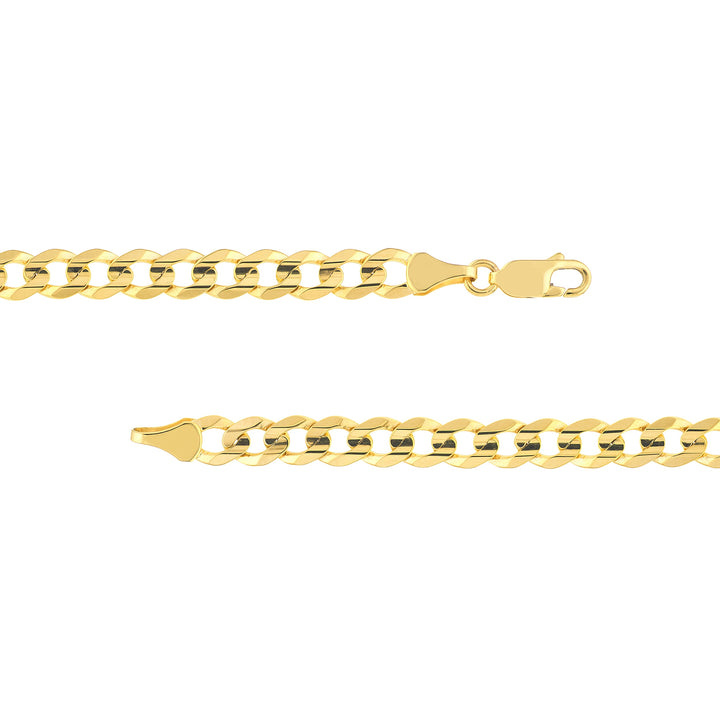 5.7mm Concave Cuban Curb Chain with Lobster End Caps