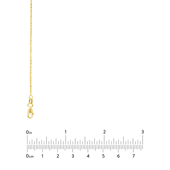 1.15mm Sparkle Singapore Chain with Lobster Lock