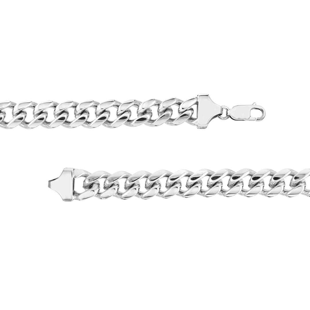 Sterling Silver 10.4mm Miami Cuban Chain with Lobster Lock
