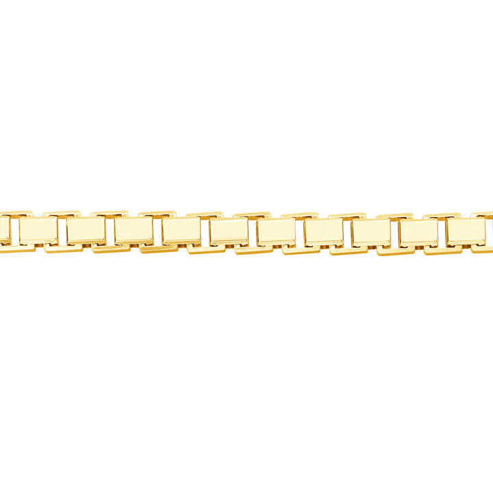 3.4mm Box Chain Bracelet with Spring Ring