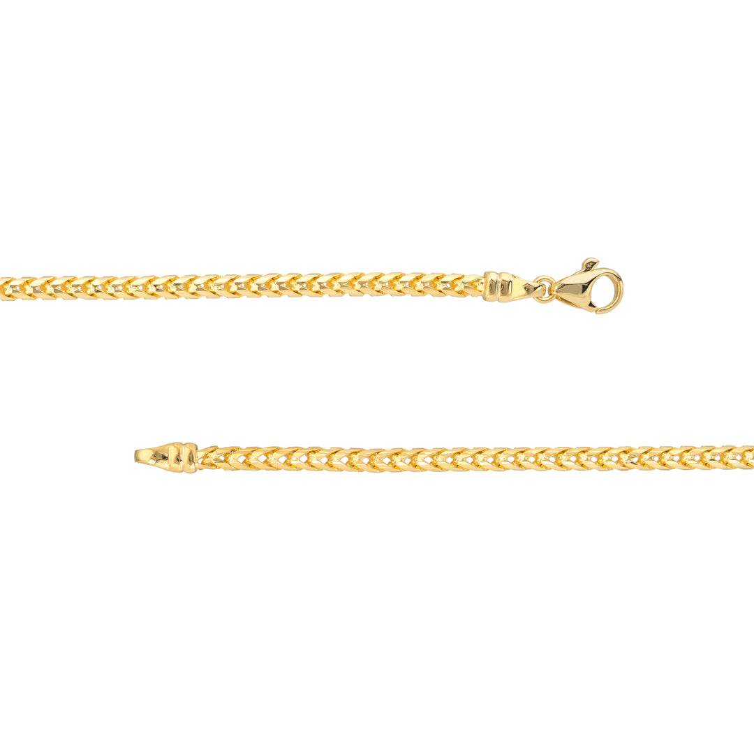 Round D/C Franco Chain Bracelet
