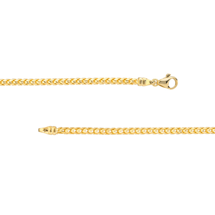 Round D/C Franco Chain Bracelet