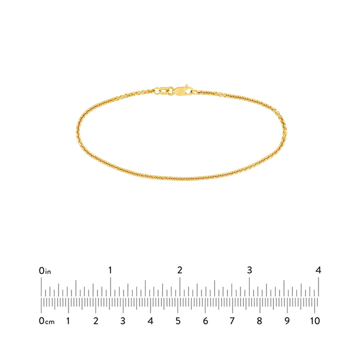 1.75mm Solid Round Box Chain with Lobster Lock
