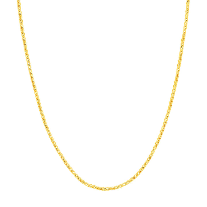 2.7mm Solid Round Box Chain with Lobster Lock