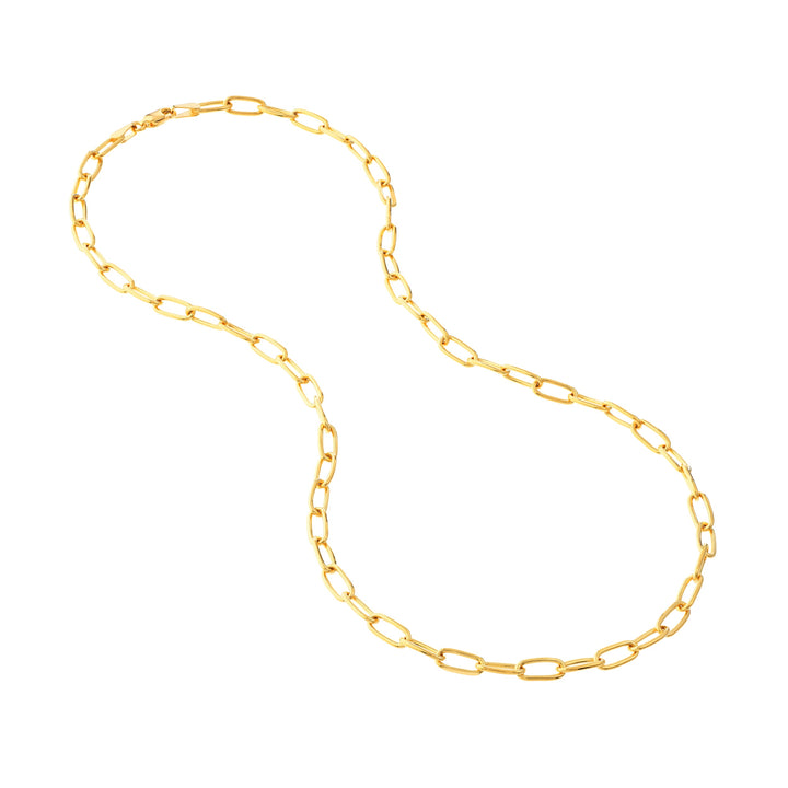 5mm Paper Clip Chain with Lobster Lock