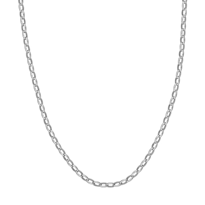 4.5mm Hollow Oval Forzentina Chain with Pear Lock