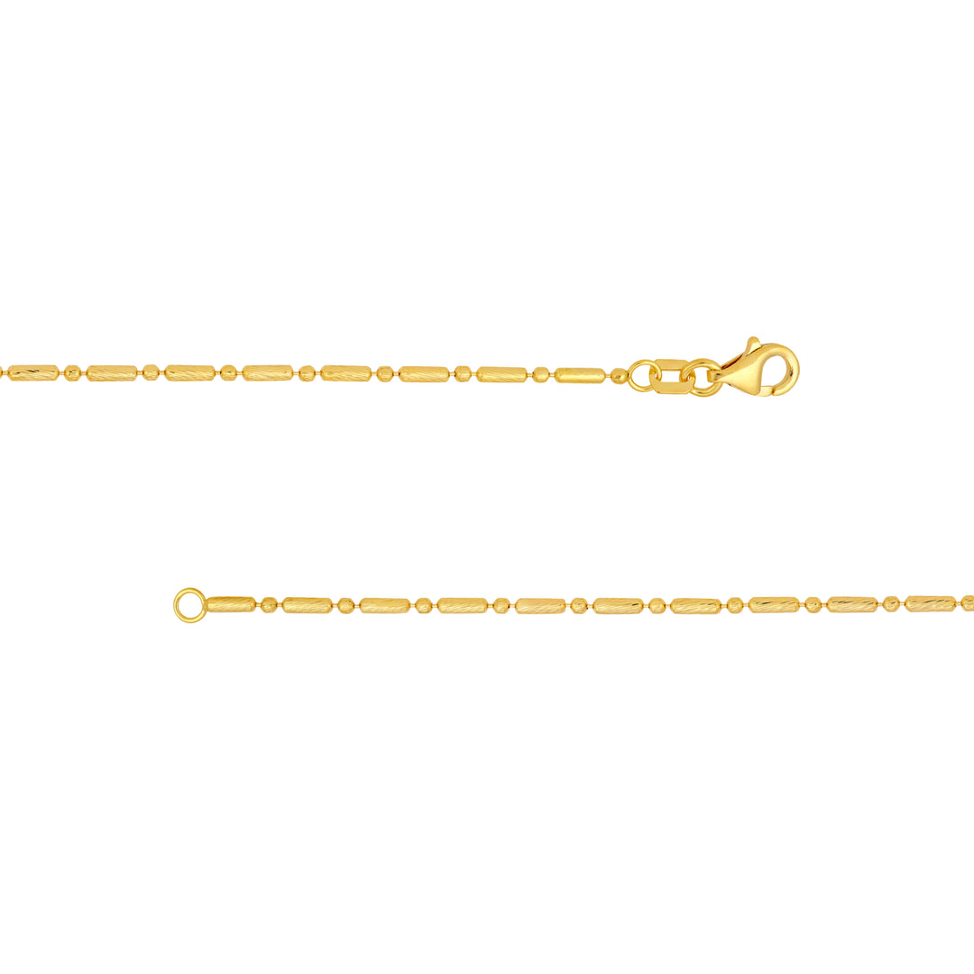 1.50mm D/C Bead and Long Bar Chain