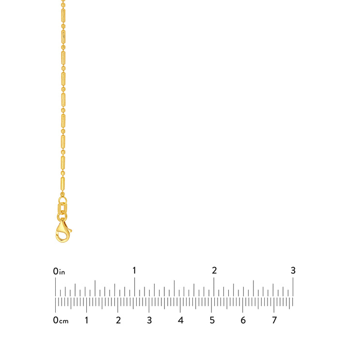 1.50mm D/C Bead and Long Bar Chain