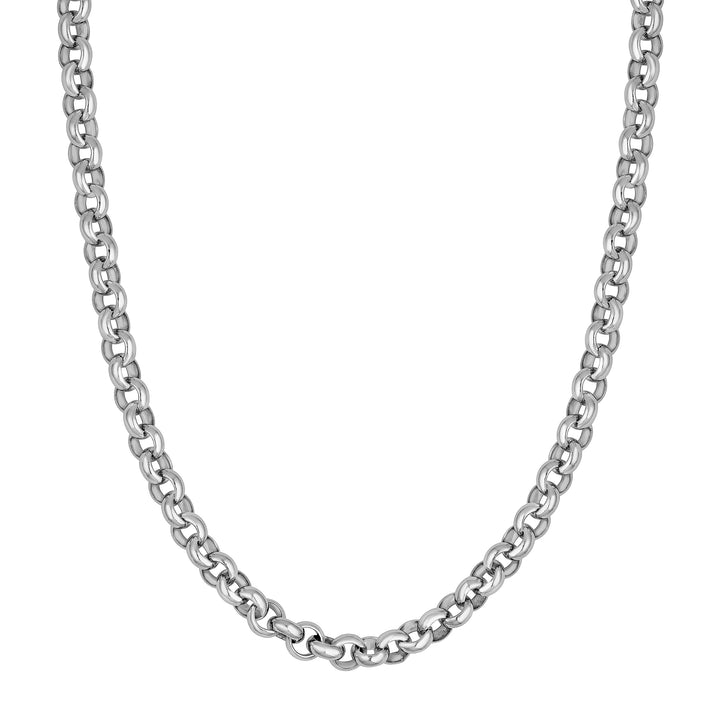 8.00mm Sterling Silver Rolo Chain
