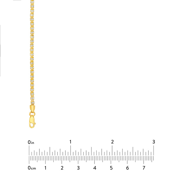 2.40mm Two-Tone Ice Chain [3 Row]