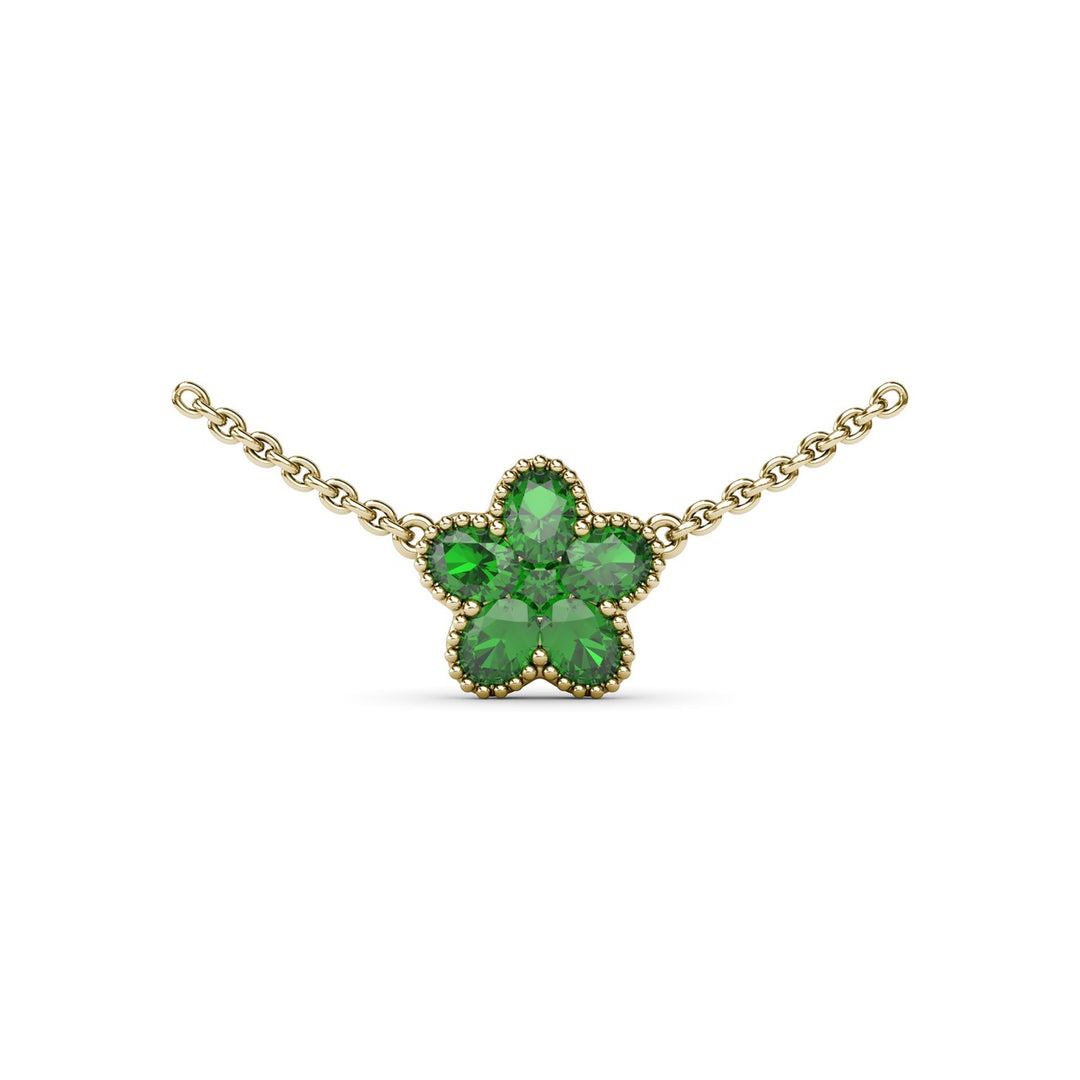 Emerald Magnolia Necklace