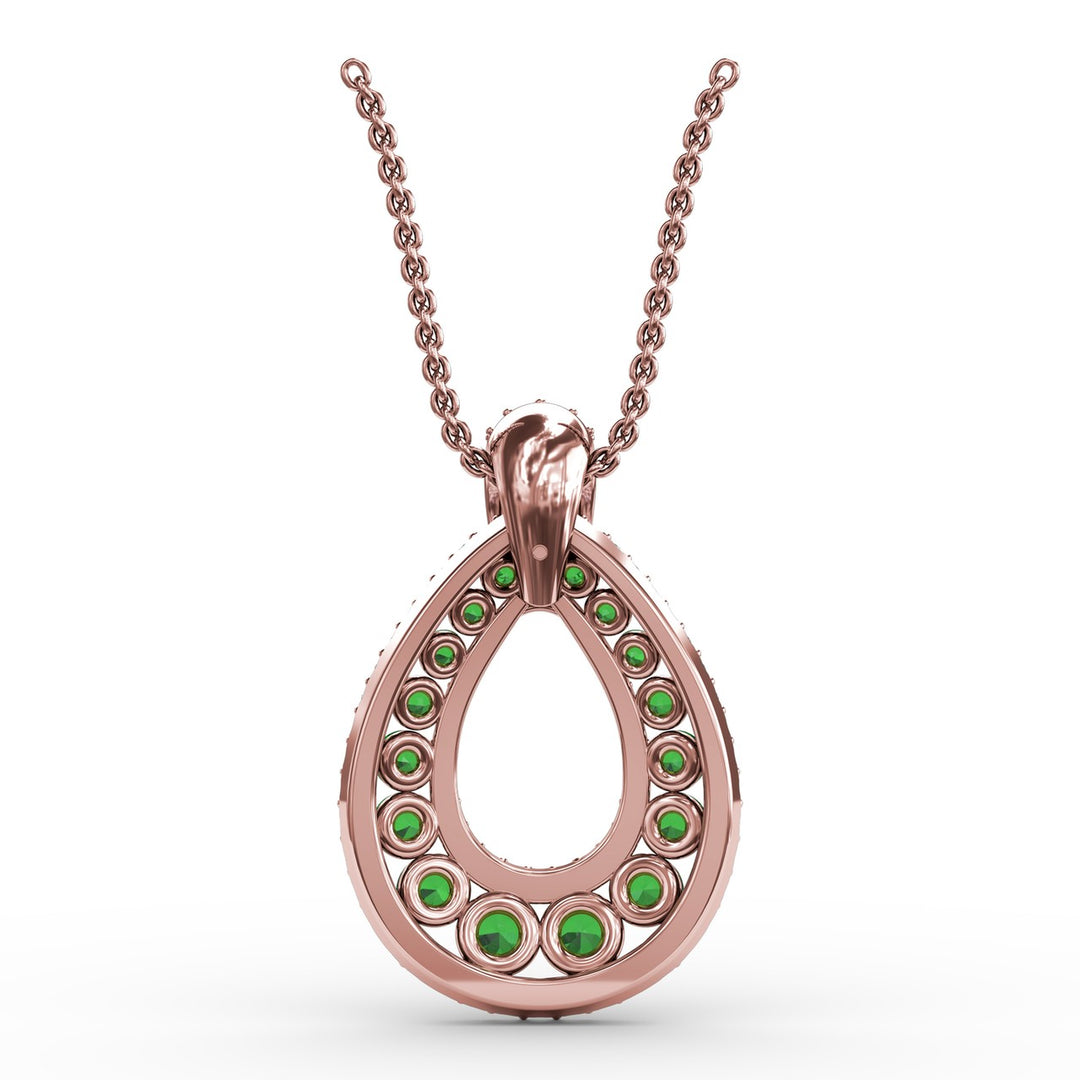 Steal The Spotlight Emerald and Diamond Pendant