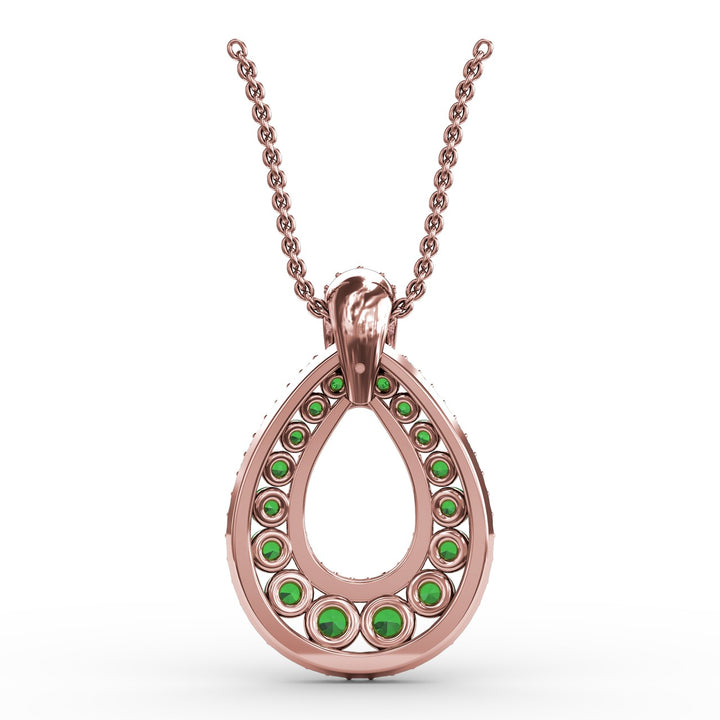 Steal The Spotlight Emerald and Diamond Pendant