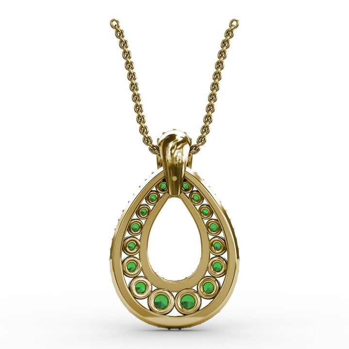 Steal The Spotlight Emerald and Diamond Pendant