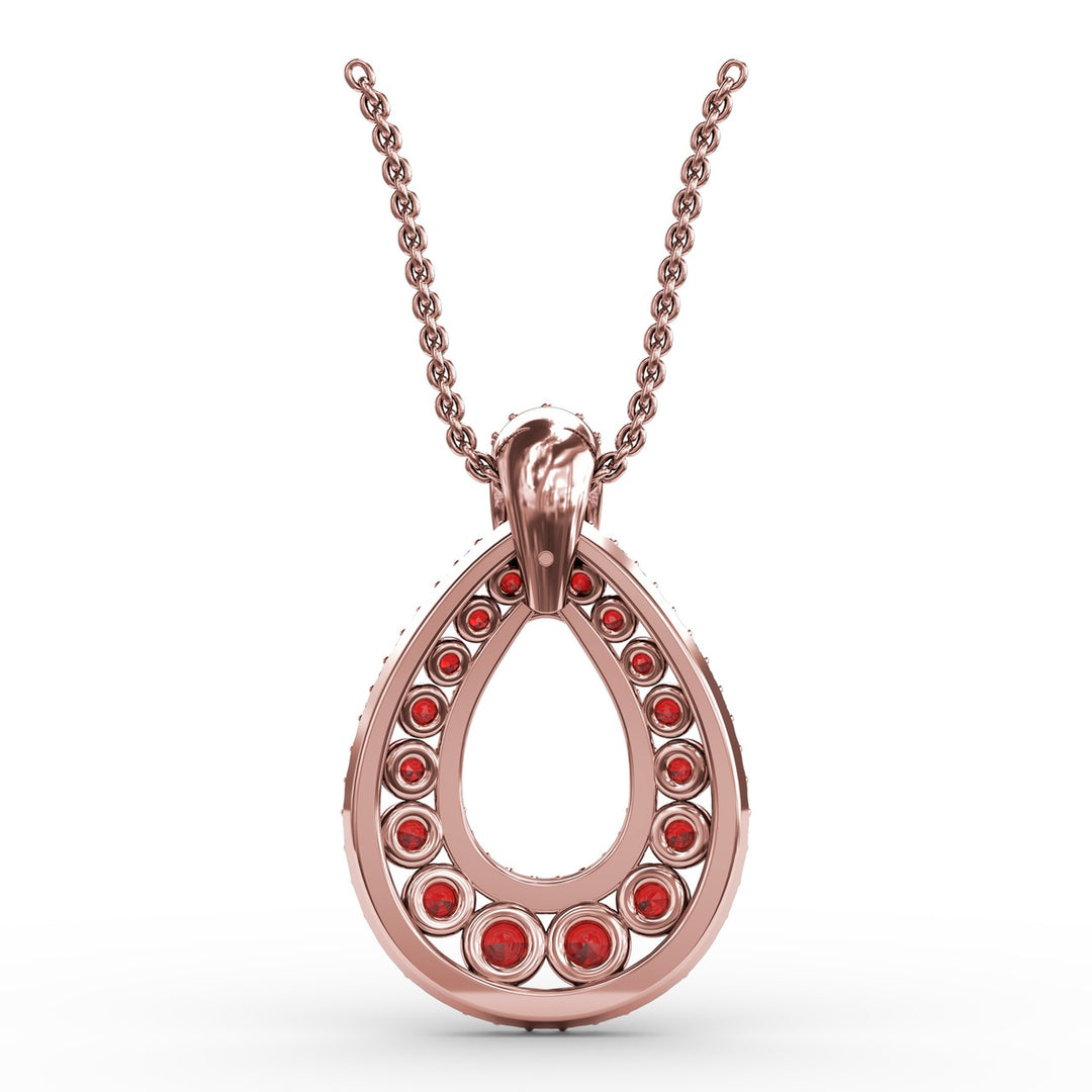 Steal The Spotlight Ruby and Diamond Pendant