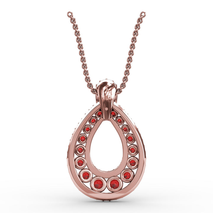 Steal The Spotlight Ruby and Diamond Pendant
