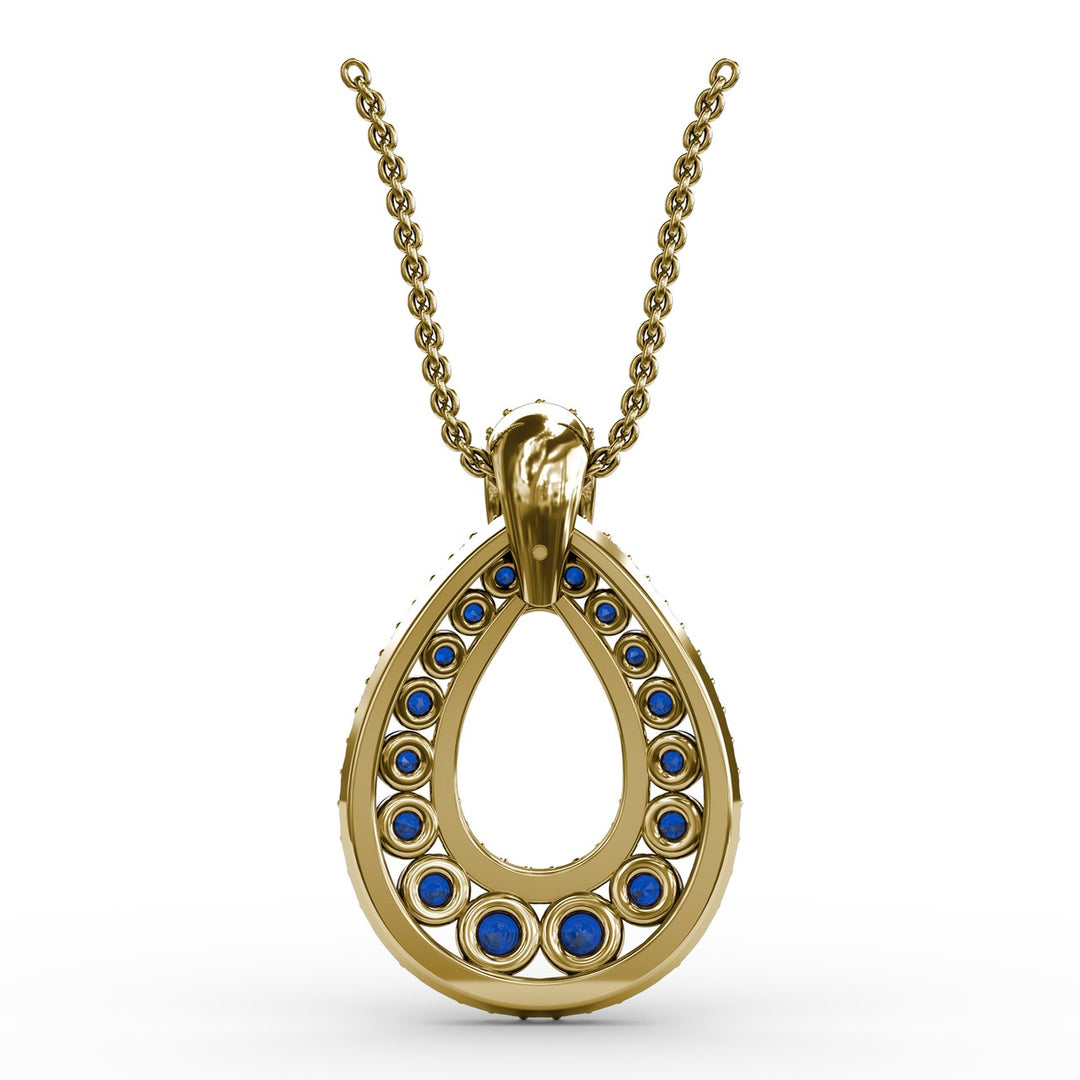 Steal The Spotlight Sapphire and Diamond Pendant
