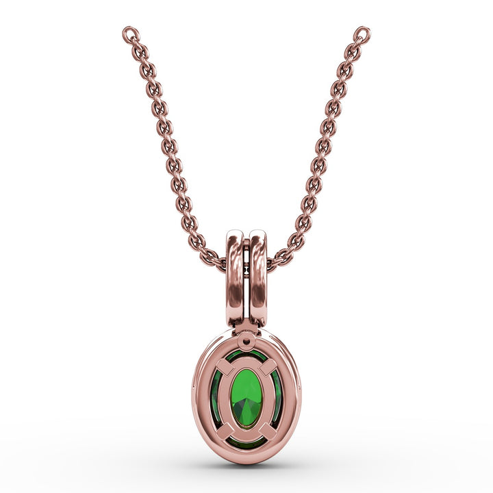 Sophisticated Emerald and Diamond Pendant