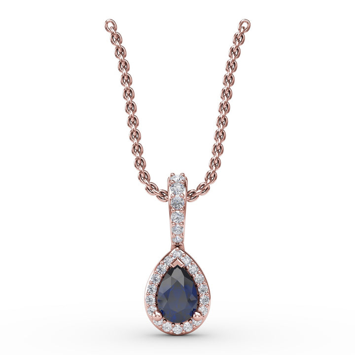 Statement Sapphire and Diamond Pendant