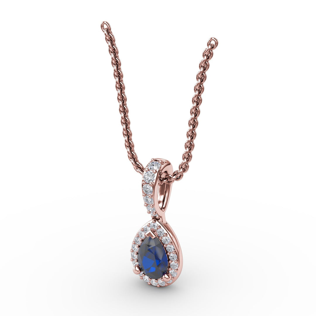 Statement Sapphire and Diamond Pendant
